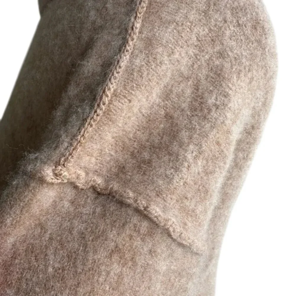 The Group by Babaton tan ribbed turtleneck cashmere sweater size M - Picture 8 of 10